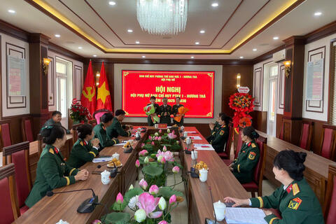 Ban Chỉ huy PTKV 1- Hương Trà tổ chức Hội nghị phụ nữ nhiệm kỳ 2025 - 2030
