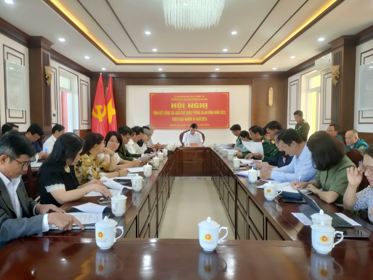 Hội đồng GDQP&AN Thị xã Hương Trà Tổng kết công tác GDQP&AN năm 2023, Triển khai nhiệm vụ năm 2024