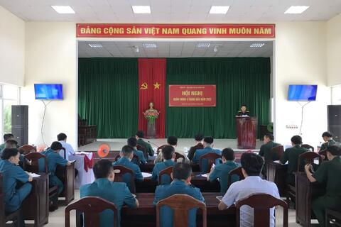 Đảng ủy - Ban Chỉ huy Quân sự thị xã Hương Trà tổ chức Hội nghị Quân chính 6 tháng đầu năm 2023