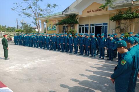 Ban Chỉ huy quân sự thị xã Hương Trà tổ chức huấn huấn luyện Dân quân năm thứ nhất năm 2024