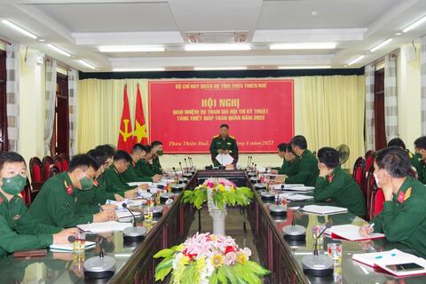 Bộ CHQS tỉnh Thừa Thiên Huế  Giao nhiệm vụ hội thi kỹ thuật tăng thiết giáp toàn quân năm 2022