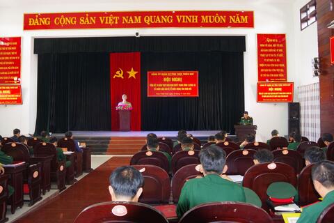 Đảng uỷ Quân sự tỉnh tổng kết 10 năm thực hiện Nghị quyết Trung ương 8 khoá XI