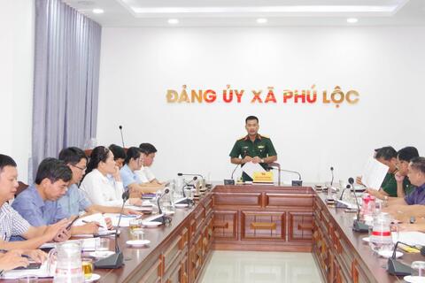 Công bố quyết định kiểm tra của Ban Thường vụ Thành ủy Huế đối với Ban thường vụ Đảng uỷ, đồng chí Bí thư, Phó bí thư đảng ủy xã Phú Lộc