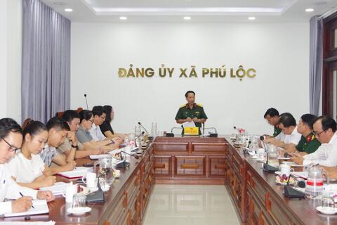 Đoàn kiểm tra 496 của Ban thường vụ thành ủy Huế kiểm tra các nội dung tại Đảng ủy UBND xã và Đảng ủy cơ quan Đảng xã Phú Lộc