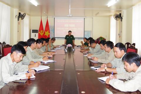 Ban CHQS huyện Phong Điền  Triển khai nhiệm vụ phòng chống bão lụt năm 2022