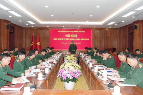 Bộ CHQS thành phố giao nhiệm vụ tập huấn cán bộ năm 2026