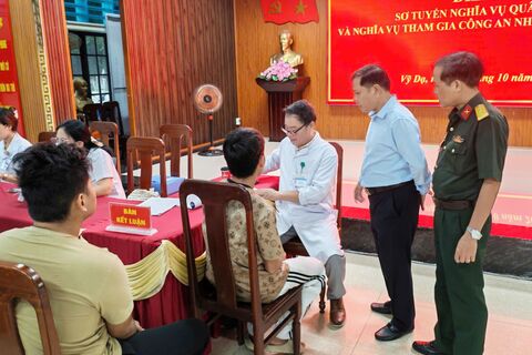 Phường Vỹ Dạ, Thành phố Huế sơ khám tuyển nghĩa vụ quân sự năm 2027