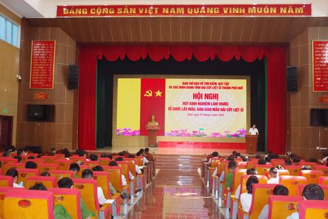 Thành phố Huế: Rút kinh nghiệm công tác lấy mẫu, bàn giao mẫu hài cốt liệt sĩ trên địa bàn Thành phố