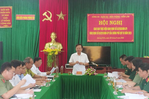Huyện Quảng Điền giao ban thực hiện nghị định số 02 và 03 của Chính phủ