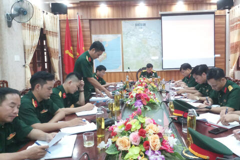 Bộ CHQS tỉnh kiểm tra kết quả thực hiện nhiệm vụ quân sự - quốc phòng năm 2023 tại Ban CHQS Thành phố Huế