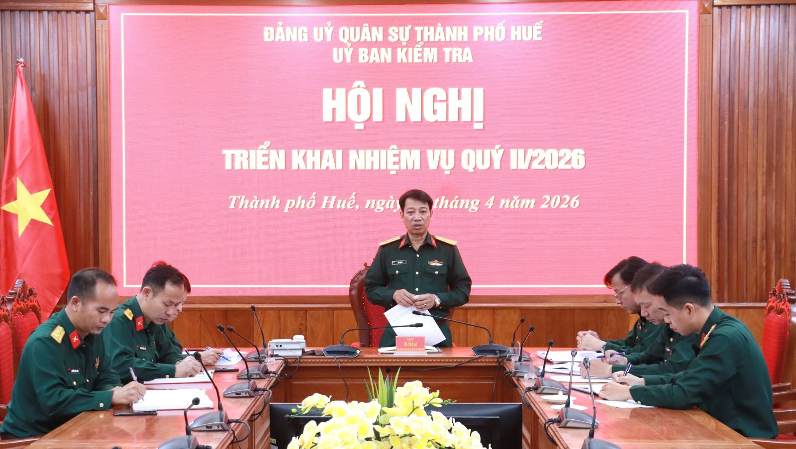 Ủy ban Kiểm tra Đảng ủy Quân sự thành phố triển khai nhiệm vụ Quý II năm 2026