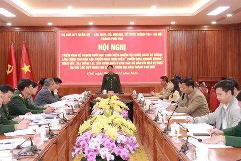 Bộ CHQS thành phố phối hợp triển khai thực hiện “Chiến dịch Quang Trung”