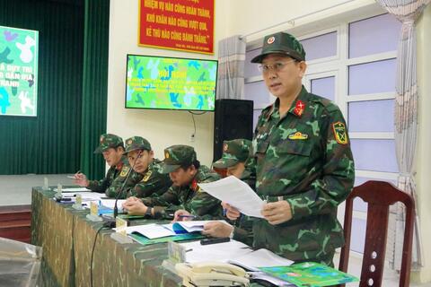 Ban Chỉ huy Phòng thủ khu vực 3 - Phú Lộc tổ chức thành công cuộc diễn tập Chỉ huy - Tham mưu 1 bên, 2 cấp trên bản đồ và ngoài thực địa năm 2025