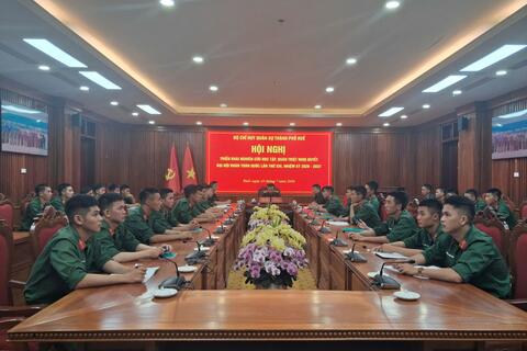 Bộ CHQS thành phố Huế nghiên cứu, học tập, quán triệt Nghị quyết Đại hội Đoàn toàn quốc lần thứ XIII, nhiệm kỳ 2026 - 2031