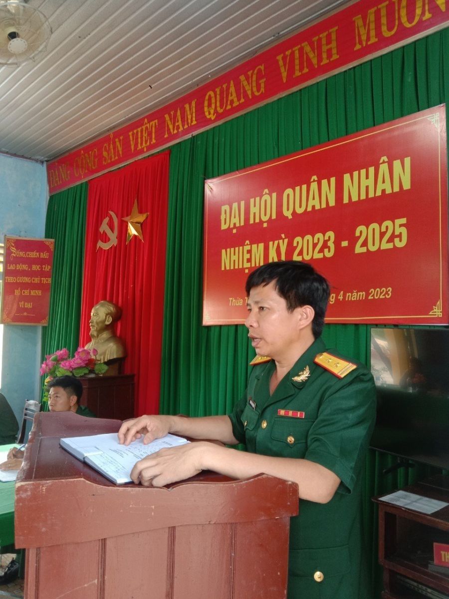 Phòng Tham mưu chỉ đạo các đơn vị tổ chức Đại hội quân nhân nhiệm kỳ 2023 - 2025