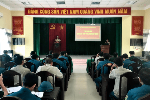 Ban CHQS Phong Điền tập huấn cán bộ giai đoạn 2 năm 2023