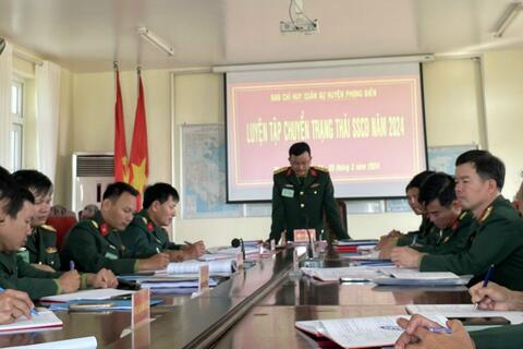 LLVT huyện Phong Điền chú trọng chất lượng huấn luyện năm 2024
