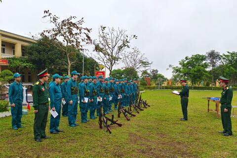 Ban CHQS thị xã Phong Điền nâng cao chất lượng huấn luyện cho các lực lượng trong tình hình mới