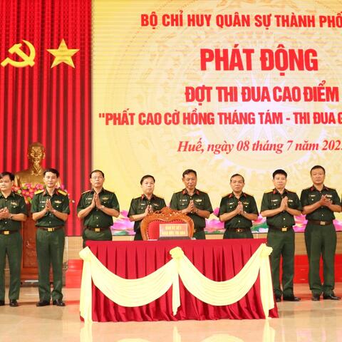 Bộ CHQS thành phố Huế Hội nghị Quân chính 6 tháng đầu năm 2025