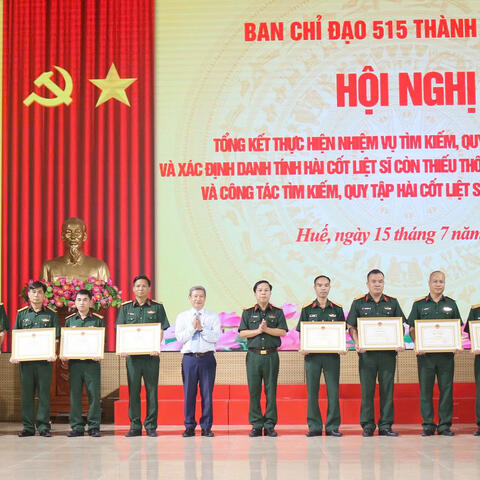 Thành phố Huế tổng kết công tác tìm kiếm, quy tập hài cốt liệt sĩ giai đoạn 2021- 2025