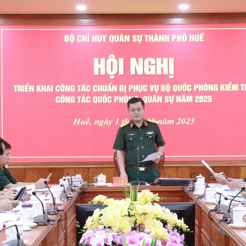 Bộ CHQS thành phố triển khai công tác chuẩn bị phục vụ Bộ Quốc phòng kiểm tra
