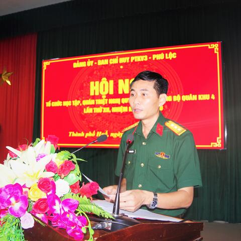 Đảng uỷ, Ban Chỉ huy Phòng thủ khu vực 3 - Phú Lộc: Tổ chức học tập, quán triệt, triển khai thực hiện nghị quyết Đại hội Đảng bộ các cấp.