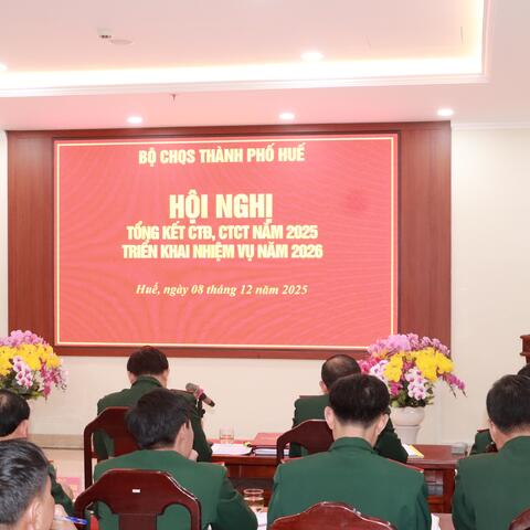 Bộ CHQS thành phố tổng kết nhiệm vụ công tác Đảng, công tác chính trị năm 2025