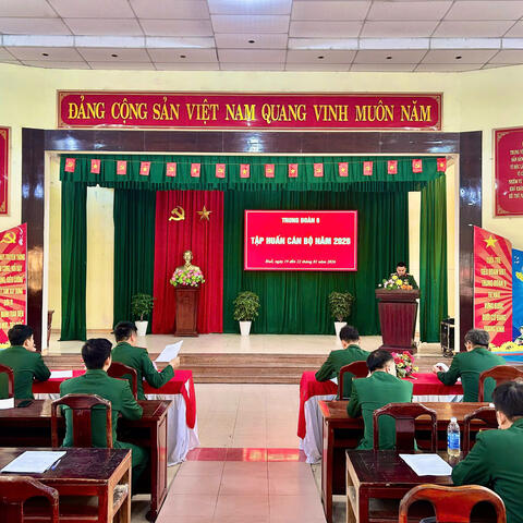 Trung đoàn 6: Tập huấn cán bộ năm 2026