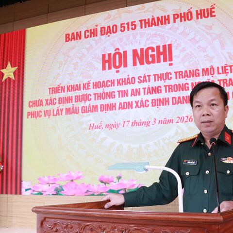 Ban Chỉ đạo 515 thành phố triển khai kế hoạch khảo sát thực trạng mộ liệt sĩ phục vụ lấy mẫu giám định ADN