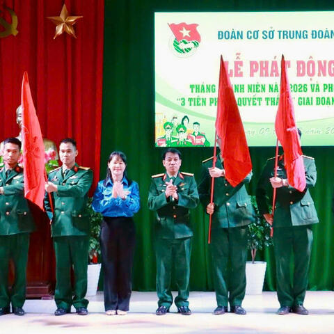 Đoàn cơ sở Trung đoàn 6 - Tổng kết Tháng Thanh niên năm 2026 với nhiều hoạt động thiết thực, ý nghĩa
