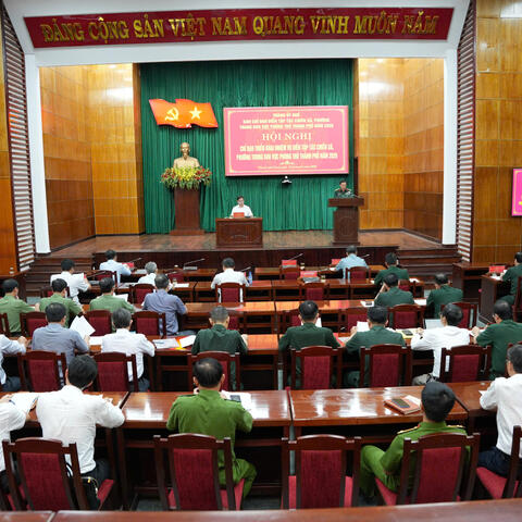 Ban Chỉ đạo diễn tập Tác chiến xã, phường triển khai nhiệm vụ diễn tập trong Khu vực phòng thủ thành phố Huế năm 2026