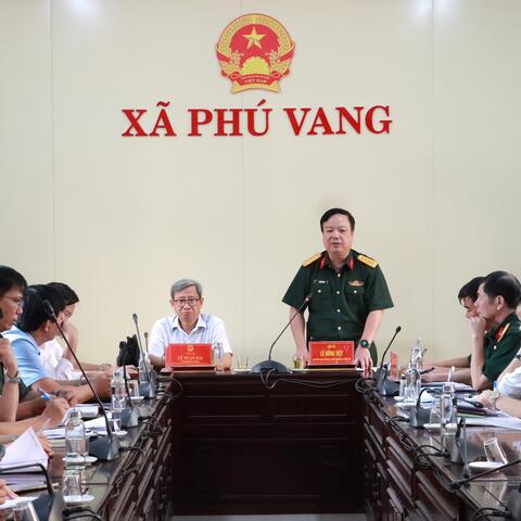 Triển khai công tác lấy mẫu hài cốt liệt sĩ tại NTLS xã Phú Vang