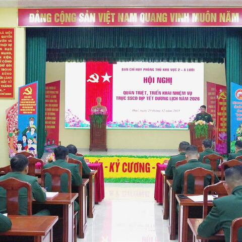 Ban Chỉ huy phòng thủ Khu vực 2 - A Lưới triển khai nhiệm vụ sẵn sàng chiến đấu