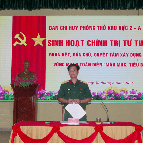 Ban CHPT Khu vực 2 - A Lưới 2 sinh hoạt chính trị tư tưởng