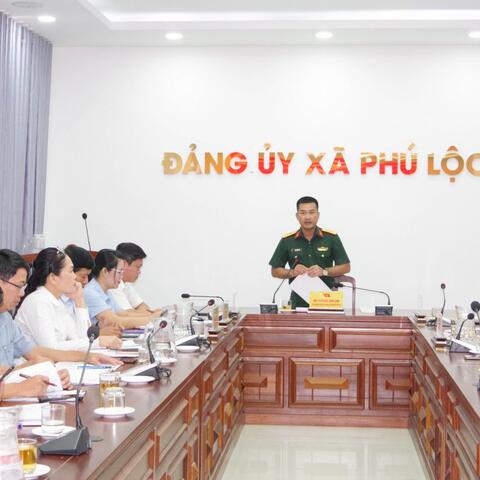 Công bố quyết định kiểm tra của Ban Thường vụ Thành ủy Huế đối với Ban thường vụ Đảng uỷ, đồng chí Bí thư, Phó bí thư đảng ủy xã Phú Lộc