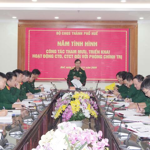 Tập trung triển khai thắng lợi nhiệm vụ công tác đảng, công tác chính trị trong những tháng cuối năm 2025 và năm 2026