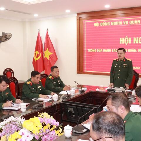 Hội đồng NVQS thành phố Hội nghị thông qua danh sách tạm hoãn, miễn gọi nhập ngũ 2026