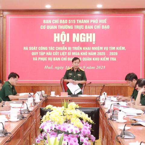 Rà soát công tác chuẩn bị tìm kiếm, quy tập hài cốt liệt sĩ mùa khô 2025 – 2026