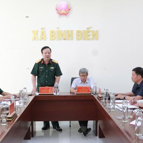 Chuẩn bị tốt mọi mặt để triển khai lấy mẫu HCLS trên địa bàn xã Bình Điền